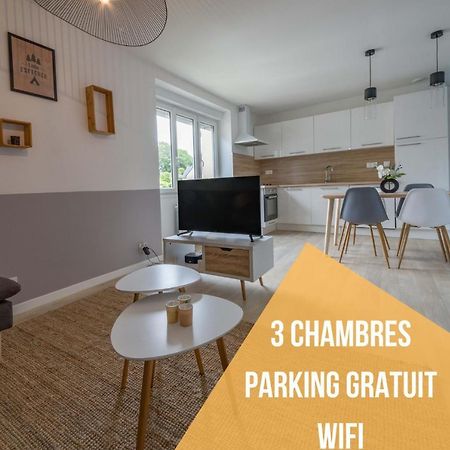 Appartement 3 Chambres - Parking - Wifi - Buanderie - Jardin Brest Exteriör bild
